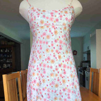 La Senza Floral Lace Trimmed Slip Dress Lingerie Size Medium