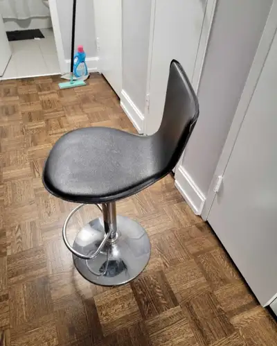 2 Black Swivel Bar Stools, View more
