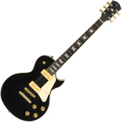 Sire L7V Larry Carlton Guitar Guitar Black with Gold Hardware, View more