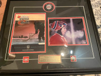 Large Framed NHL Montreal Canadiens 2003 Winter Classic Theodore