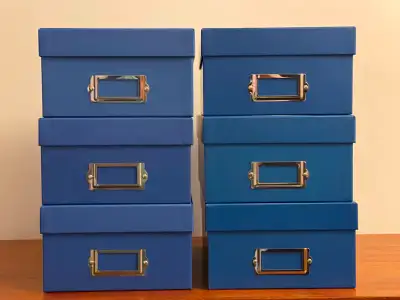 Acid Free Memory / Photo Boxes $5 ea. OR $25 for ALL. Save the taxes. NEW, in mint condition! Preser...