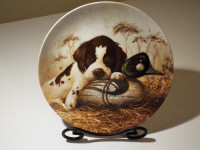 Collectible Numbered Plate "Dog Tired-The Springer Spaniel"