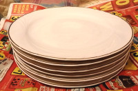6 Vintage CROWN REGAL FINE CHINA porcelain dinner plates ROMANIA