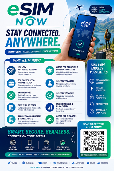 eSIM Now Halloween Deal | Data + VPN for Work & Life, View more