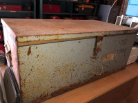 Antique vintage tool box, gang box