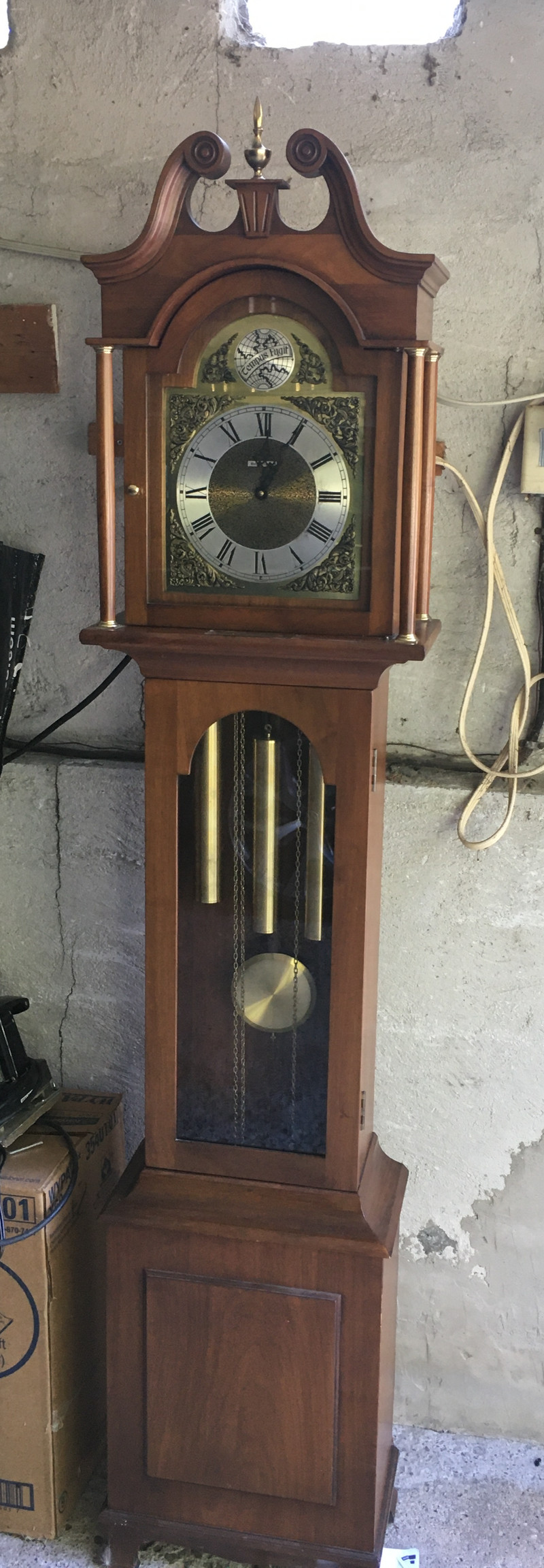 Tempus fugit grandfather for sale  