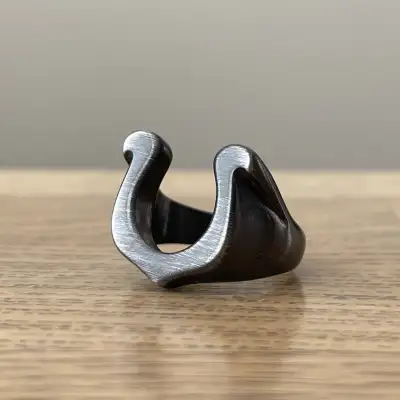 Horseshoe stainless steel 316 ring (size 11), View more