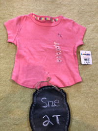 Brand New Kidurable Pink Girls T-shirt - 2T -  NWT