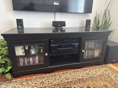 60” Black Entertainment Media Console, View more