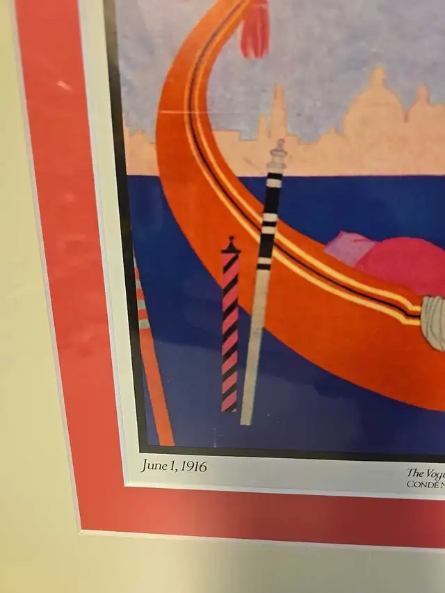 Vintage Vogue Art Print June 1 1916 Summer Fashion Cover Wall Ar in Arts & Collectibles in St. Catharines - Image 9