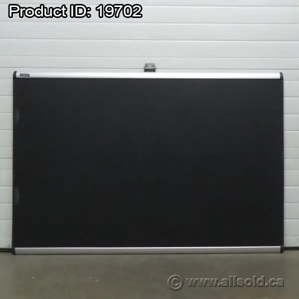 Quartet Black Embossed Foam Cork Board 36" x 24"