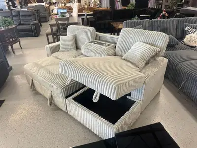 Corduroy Pull Out Sofa Bed - Sectional Reversible - Brand New , View more