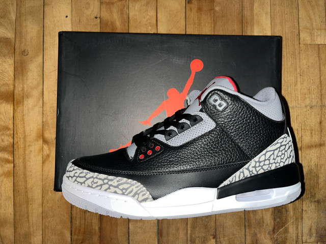 Jordan 3 rétro black cement dans Chaussures pour hommes  à Ville de Montréal