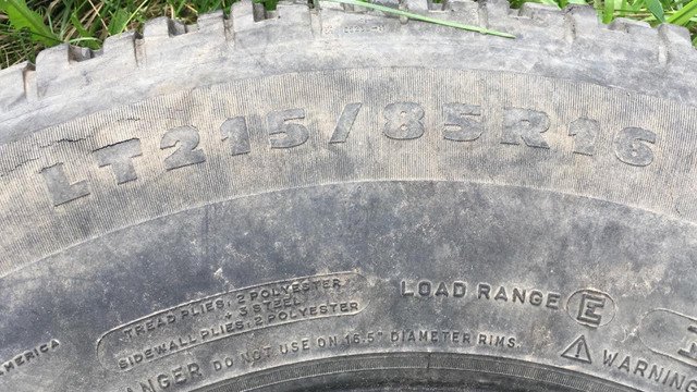 Tires LT215/85R16 MICHELIN. read ad carefully in Arts & Collectibles in St. Albert - Image 4