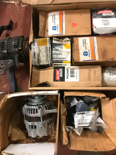 New spare parts for TC33 alternator water pump starter filters etc. all new , I do have an engine bl...