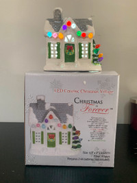 Christmas is forever led ceramic house