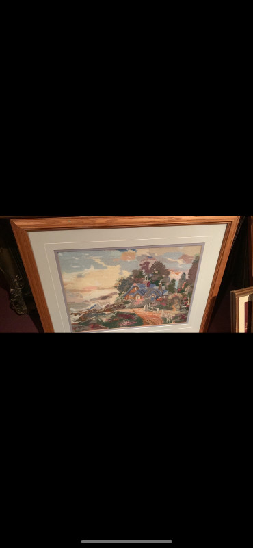 Collection of vintage framed needlepoint in Home Décor & Accents in Cambridge - Image 2