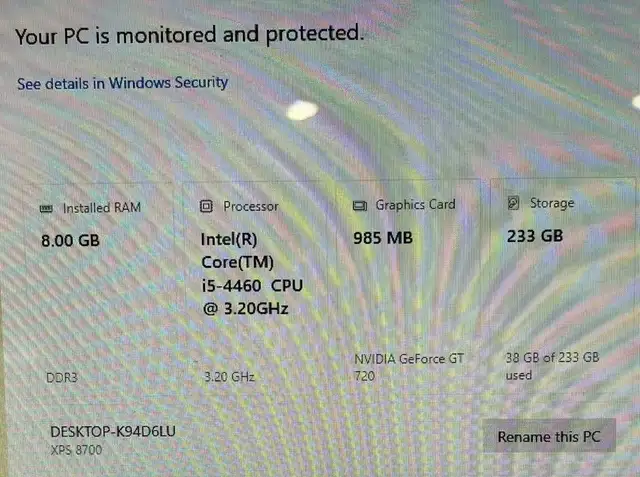 Dell XPS home, business use desktop for sale, asking $125 in Desktop Computers in Edmonton - Image 6