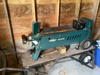 Assorted tools and log spliter, View more