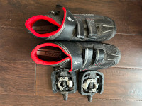 Men’s Specialized Cycling Shoes, Shimano Clips, Pedals