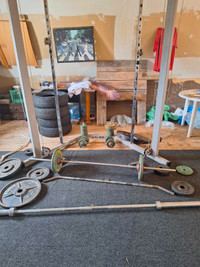 Cross over machine and weights