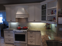 Kitchen with granite countertops.  Excellent quality.