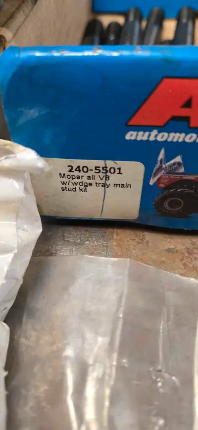 New ARP # 240-5501 Mopar Main Stud Kit. Call or text 519 492 2779