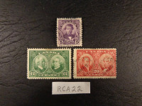 TIMBRES CANADA #146-48  (RCA22)