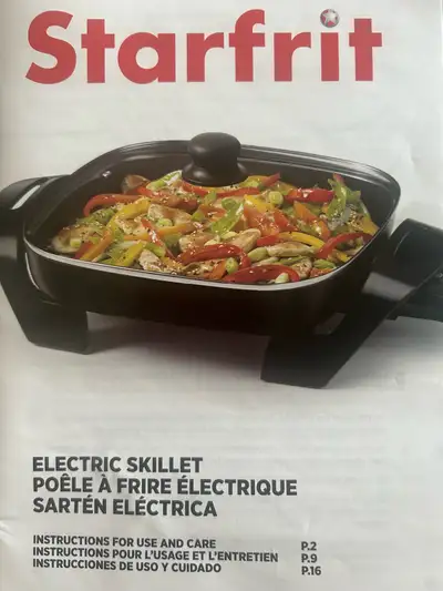 FOR SALE: Starfrit Electric Skillet - NEVER USED, View more