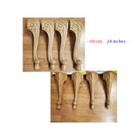 WOODEN TABLE LEGS (set of 4) -  24 inch
