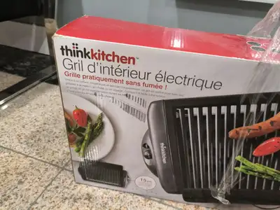  Brand New Boxed Thinkkitchen 15" Electric Indoor Smokeless Gr, View more