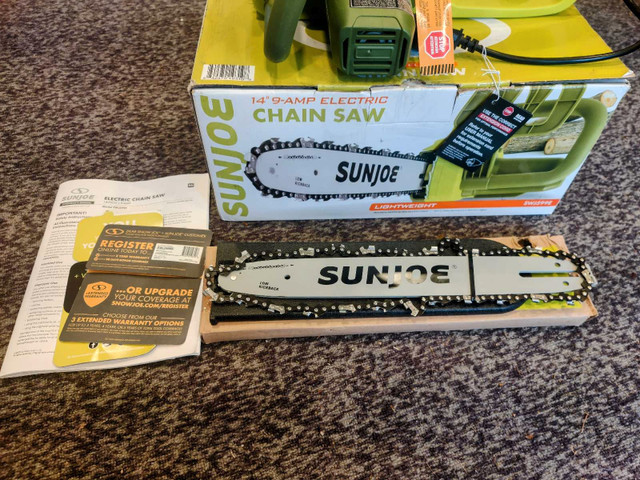 Sun Joe 14 Inch Chain Saw  in Outdoor Tools & Storage in Oakville / Halton Region - Image 3