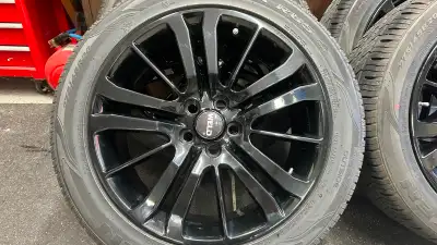 4 rims & Tires - Excellent condition no rash - 20" x 8.5" - 5 x120 -72.6 C.B. - 4 Nexen N-Fera RU5 -...