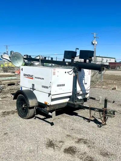 Generac Magnum Pro Model MLT5200 16-20kw Light Tower for Sale. Year: 2017. 13,450 hours of use. Very...