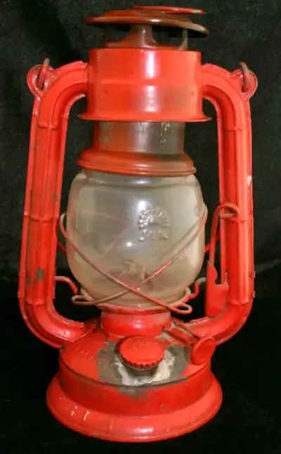 Antique Kerosene SUN Lantern Lamp. Glass Globe., View more