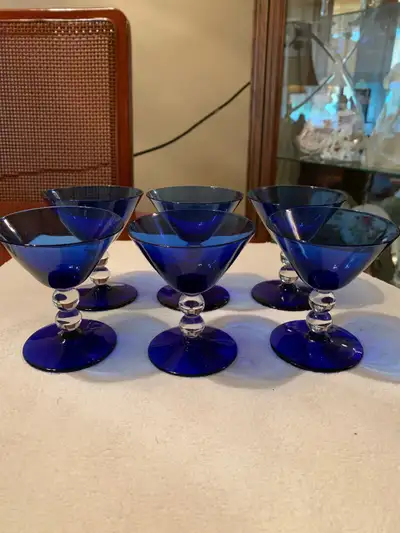 Antique cobalt blue glassware, View more