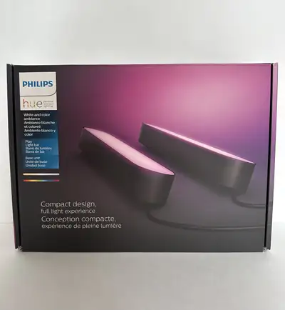 Philips Hue Play Light Bar Black Double Pack, brand new sealed., View more