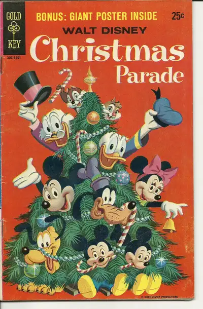Walt Disney CHRISTMAS PARADE Comic #7 ~ 1969 ~ With Giant Poster, View more