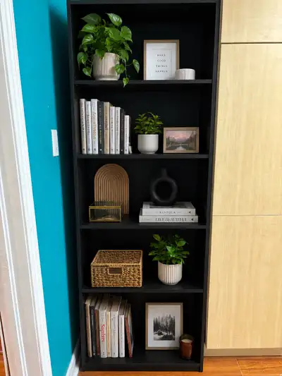 Black Bookcase Shelf Unit | Modern Display & Storage Shelf, View more
