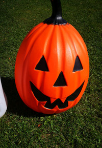 Vintage Halloween jack o lantern pumpkin blow mold