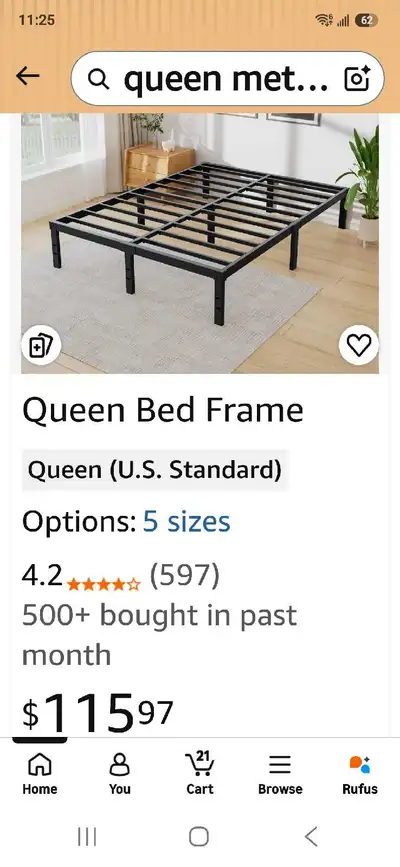 Queen Bed Frame, View more
