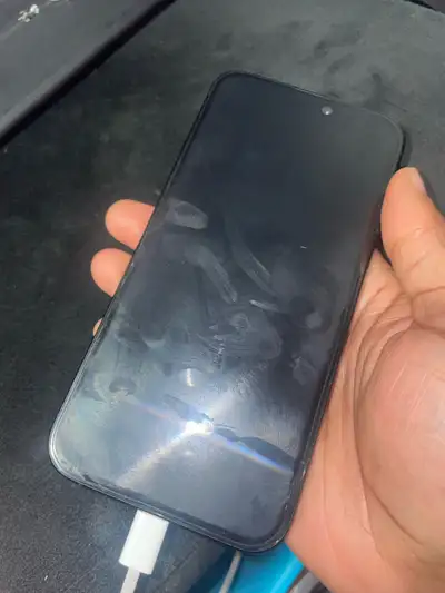 Selling my personal Iphone 16+ SPACE GREY Barely Used (Crack is on the screen protector) No box but...