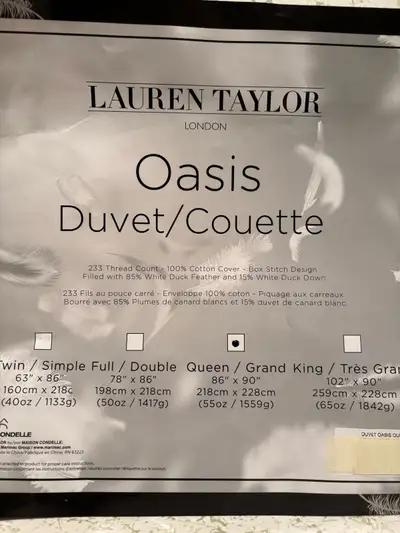 QUEEN SIZE DUVET WITH COVER, View more