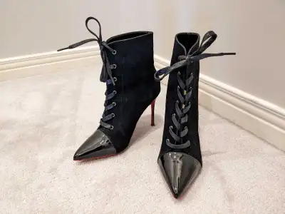 Red bottom Ankle boots, View more