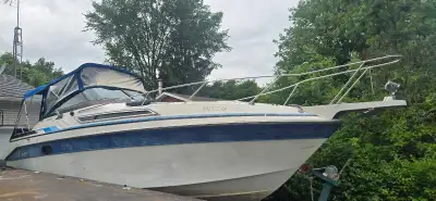 Wellcraft antigua 1989 avec remorque. 5500$ sans la remorque Bateau en bon état, pied refait à neuf...