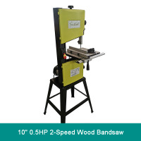 10" 0.5HP 2-Speed Wood Bandsaw, FORESTWEST 10718