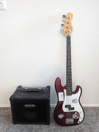 P bass starter kit W/ Hard case