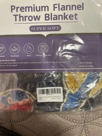 Glow in dark Blanket, View more
