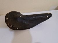 Vintage Norex 39 Leather Saddle Black France