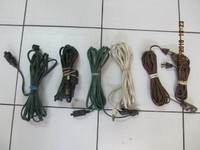 Classic 6pc Lot Of Noma/GE 15ft indoor extention cords 1/2 price